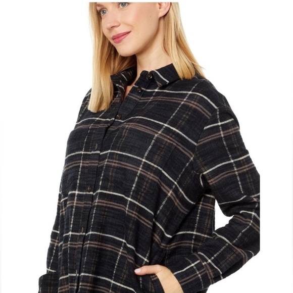 Madewell Slub Flannel Sunday Shirt size XS f6 - Picture 3 of 12